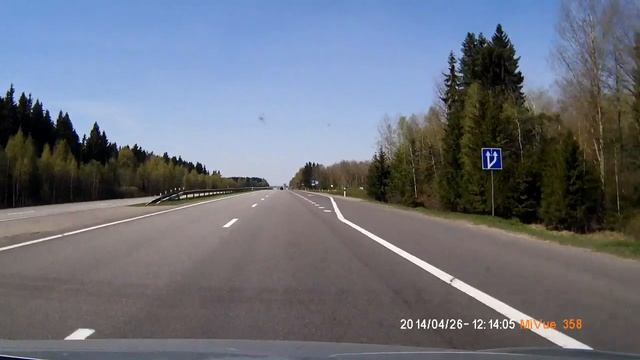 Трасса М1(E30) Москва - Брест в реальном времени. Real Time Drive Moscow - Brest