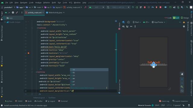 #Part1 TextView And Their Attributes Android Studio 20 Most Important Attributes DsaCoder смотреть онлайн