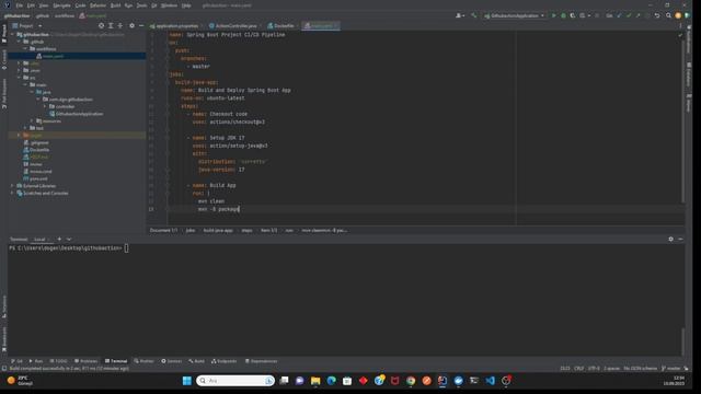 Spring Boot App | CI/CD Pipeline with GitHub Action | Build and Push Docker Image | Demo смотреть онлайн