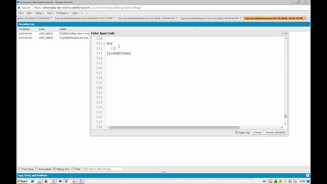 salesforce development - apex While Do While Loop смотреть онлайн
