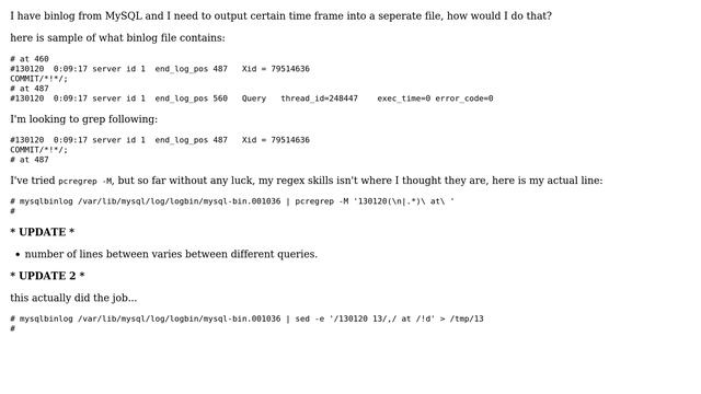 DevOps & SysAdmins: greping multiple lines from MySql binlog (3 Solutions!!) смотреть онлайн