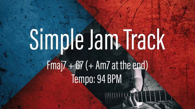 SIMPLE JAM TRACK | Fmaj7 G7 | 94 BPM | Practice Improvisation | Jazz Guitar смотреть онлайн