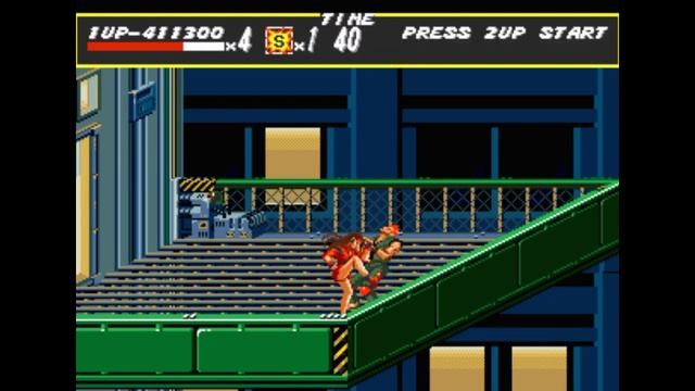 Sega Mega Drive 2 (Smd) 16-bit Streets of Rage 1 (Bare Knuckle) Round 7