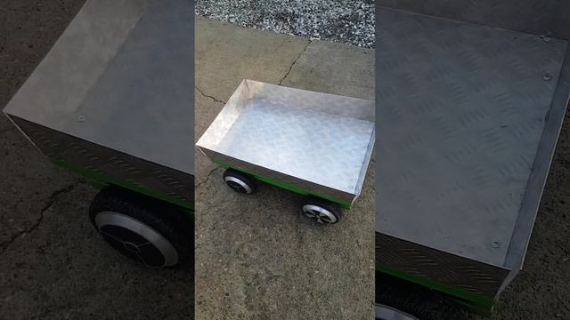 самодельная электро тележка, из гироскутера, помощник в маленьких делах! смотреть онлайн