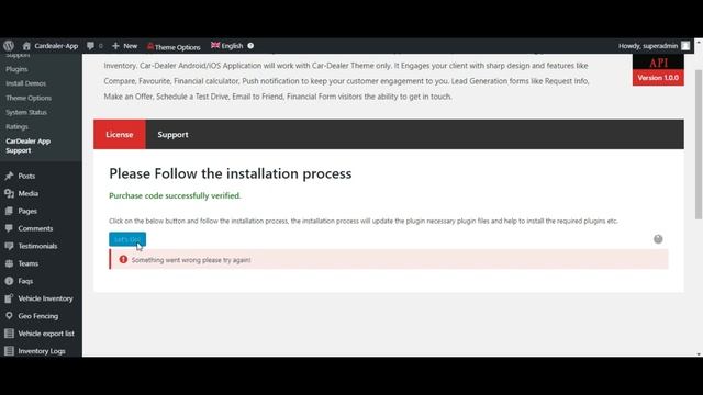 API Plugin Installation For Car Dealer WordPress Themes смотреть онлайн