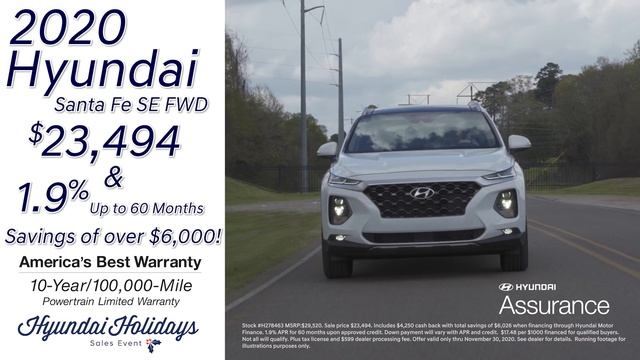 2020 Hyundai Santa FE SE FWD | 1.9% APR | Gates Hyundai in Richmond смотреть онлайн