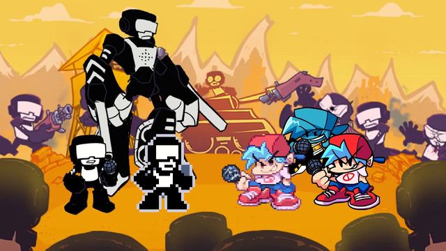 Friday Night Funkin' Mashup - Guns + Guns Minus + Guns 8-Bit