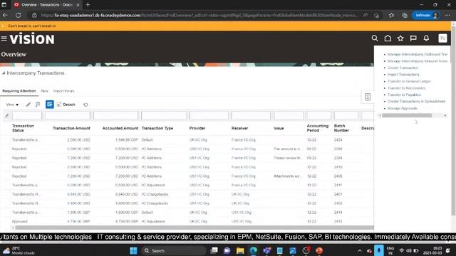 Oracle Fusion Advanced Global Intercompany System | Oracle Fusion ERP | Fusion Intercompany | BISP смотреть онлайн