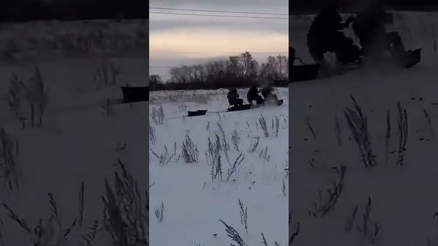 Мотобуксировщик рейд на двиготель Брайт. Маршрутка уже четверо так и до автобуса не далеко. смотреть онлайн