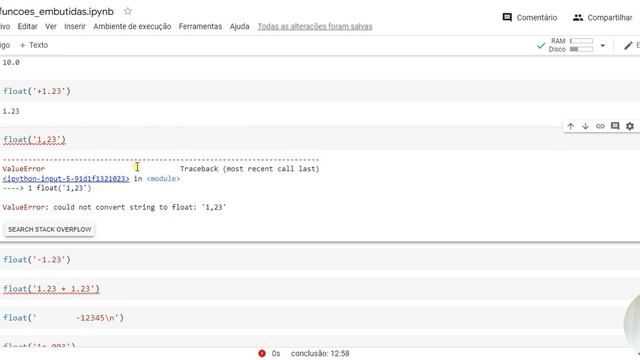 Função embutida em Python: float() смотреть онлайн