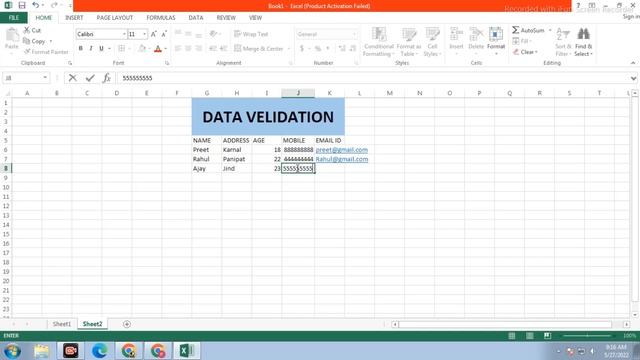 What is whole number validation || Data Validation In Excel || How do you validate numbers in Excel смотреть онлайн