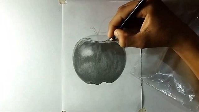 How to Draw Realistic Apple with Pencil Sketch || Apple drawing with Light and Shades смотреть онлайн