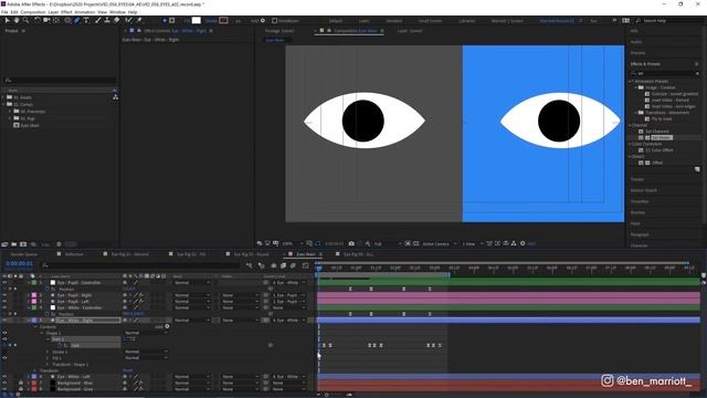 Ultimate Guide to Animating Eyes in After Effects - Rigging Tutorial смотреть онлайн