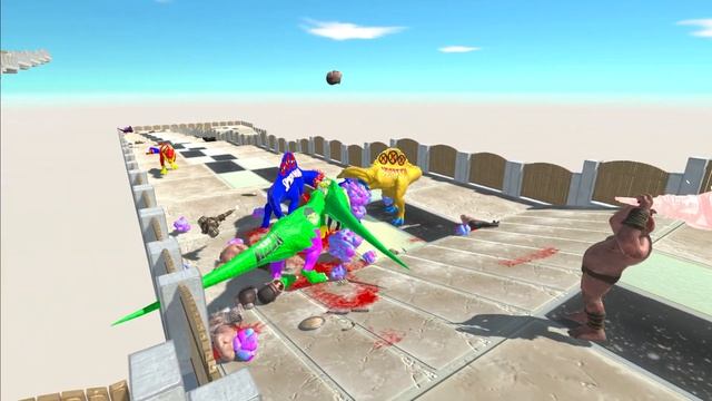 POWER UP CHAMPIONS SPEED RACE SUPER DINOSAURS ZIGZAG DEATH CLIMB - Animal Revolt Battle Simulator смотреть онлайн