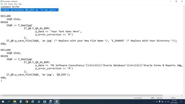 QR CODE GENERATE IN ORACLE PLSQL смотреть онлайн