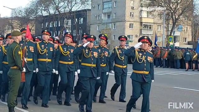 #РЕПЕТИЦИЯ ПАРАДА ПОБЕДЫ В БЛАГОВЕЩЕНСКЕ - 7 мая 2022г. смотреть онлайн