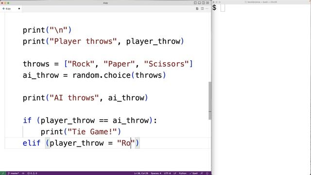 Rock Paper Scissors Game | Python Example смотреть онлайн