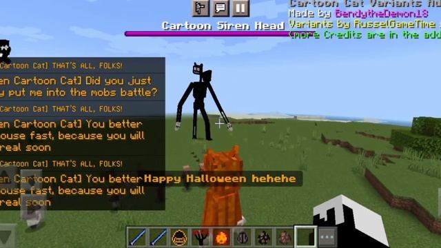 Cartoon cat variants addon by Russel game time stodios showcase in Minecraft PE| смотреть онлайн