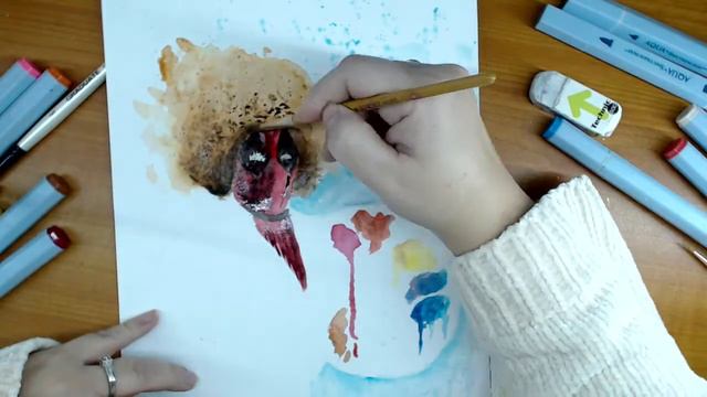 Dead Pool -Ryan Reynolds - Bob Ross Watercolour painting смотреть онлайн