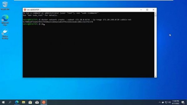 How to install Zabbix on Windows with Docker Desktop