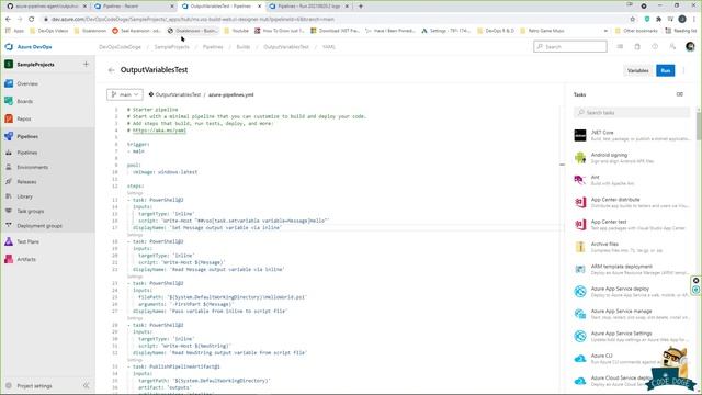 Azure Devops | Pipeline Output Variables смотреть онлайн