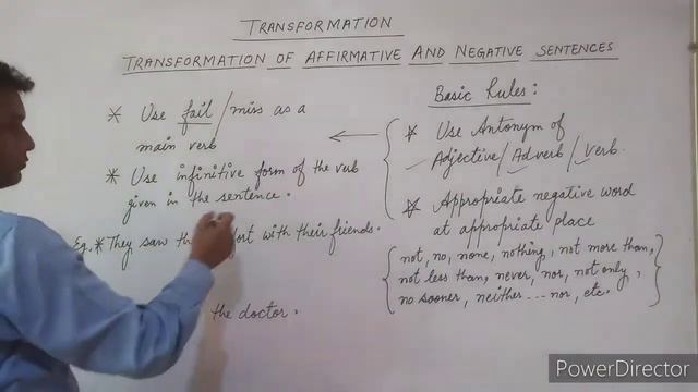 Transformation of affirmative and negative sentences смотреть онлайн
