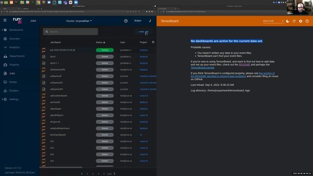 TensorBoard with Run:ai смотреть онлайн