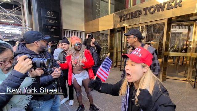 NYC Rally For Trump Trump Tower March 21 2023 смотреть онлайн