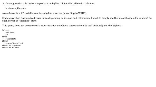Databases: SQL select question with group by and order (2 Solutions!!) смотреть онлайн