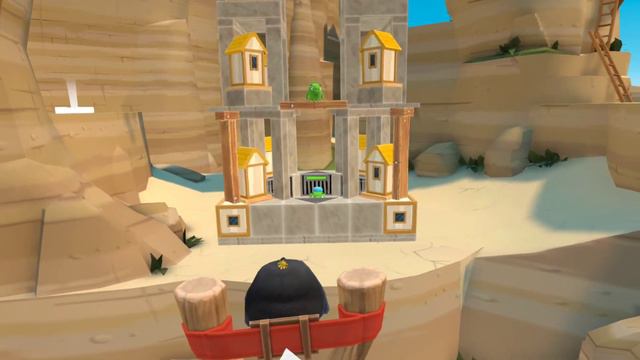Level 13 Reservoir Hogs of Rocky Climb Angry Birds VR Isle of Pigs Vacation Levels смотреть онлайн