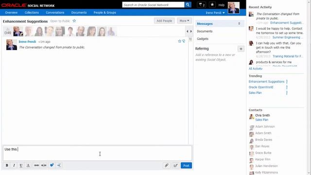 Working with Oracle Social Network Conversations смотреть онлайн