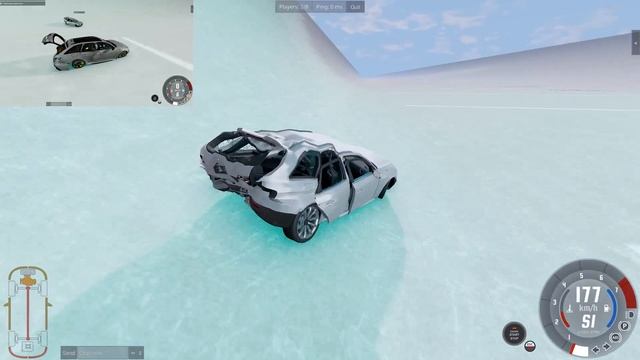 СПУСК ПО ЛЬДУ С ГОРЫ БЕЗ ТОРМОЗОВ В BEAMNG DRIVE смотреть онлайн