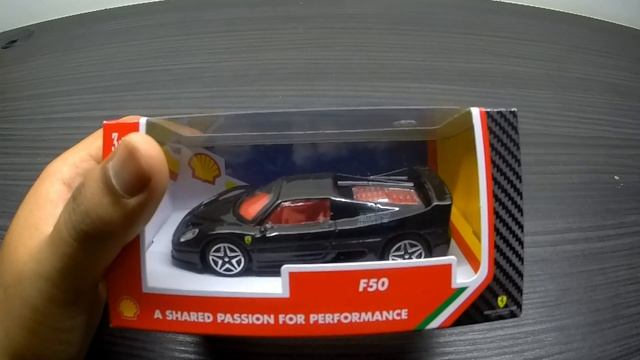 SHELL FERRARI F50 BLACK CAR SCALE 1/43 REVIEW! смотреть онлайн