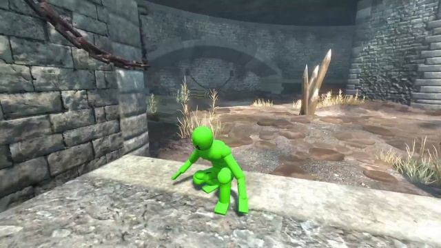 Kicking Dynamic AI Ragdolls Into PIT - Overgrowth Mods Gameplay смотреть онлайн
