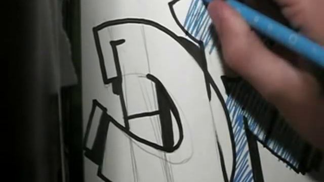 Graffiti Sur Papier 3D Apprendre Le Tag Sketch Action DR Crew Speed Art 2013 Nozer смотреть онлайн