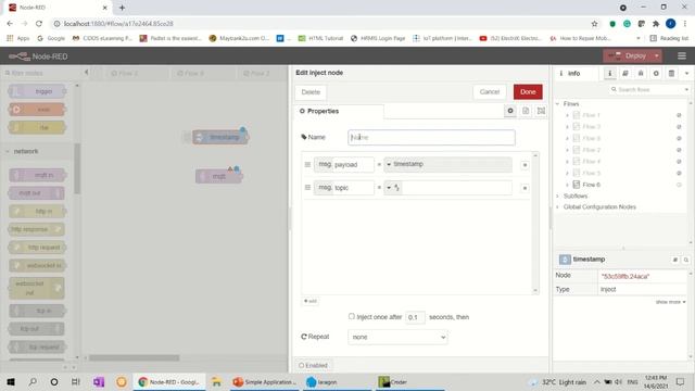 Simple Application using NodeRed смотреть онлайн