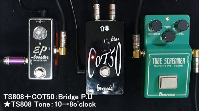 [Effector]Ibanez TS808 Reissue + Lovepedal COT50 Angus Mod. and XOTIC EP Booster Sound Check смотреть онлайн