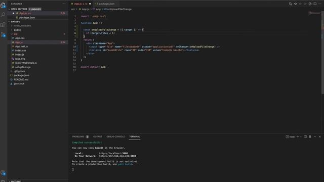 Encode PDF file to Base64 Encoding in React | Javascript смотреть онлайн