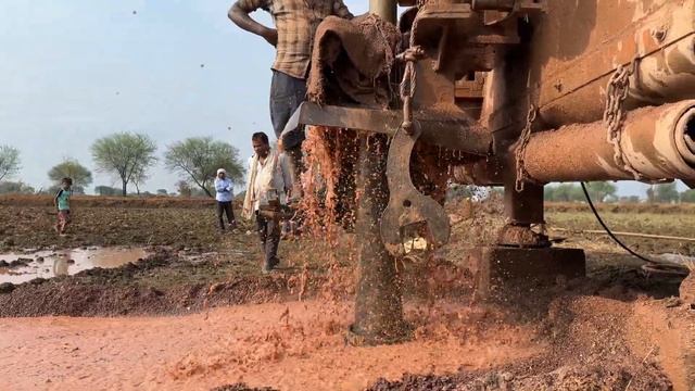 Borewell Drilling | 135 feet drilling 5HP water | Borewell drilling in Chhattisgarh смотреть онлайн