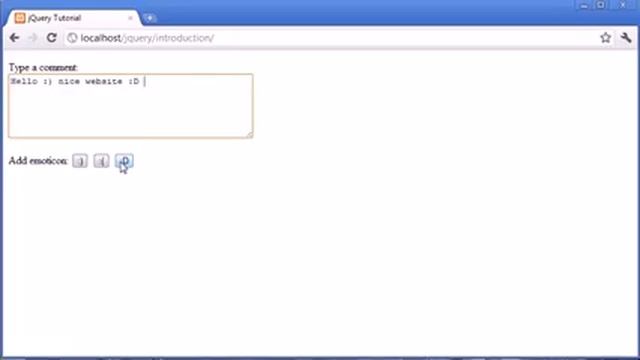 jQuery Tutorial 194 Textarea emoticon text inserter смотреть онлайн