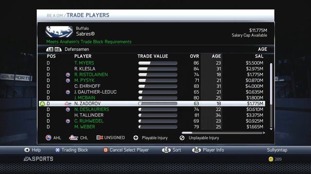 NHL 14 GM Mode | Buffalo Sabres | Ep. 1 "Preview the roster" смотреть онлайн