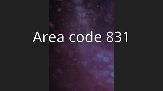 Area code 831 смотреть онлайн