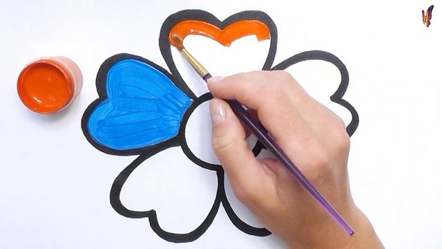 Как нарисовать ЦВЕТОК РАДУГУ / мультик раскраска РАДУГА ЦВЕТОК для детей / Раскраски Малышам смотреть онлайн