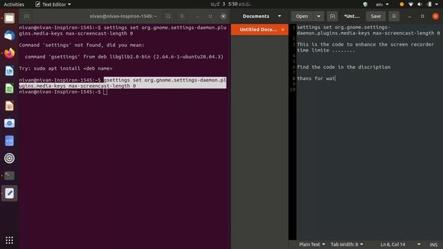 Ubuntu Default Screen Recorder | Built in screen recorder | Ubuntu 20.04 смотреть онлайн