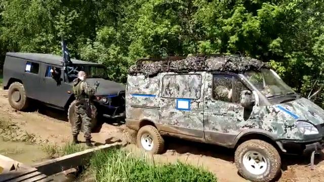 Тигр толкает соболь 4х4 танковый полигон Страйкбол Airsoft Сутки на броне Алабино Yeti army Йети смотреть онлайн