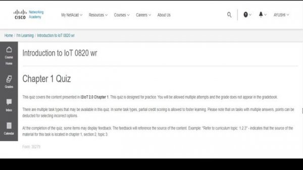 Introduction to I.O.T.|Quiz 1 with answer| CISCO NETWORK ACADEMY online course in IOT|SPARV Academy
