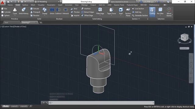 AutoCAD 2016 3D - Exercise 47 смотреть онлайн