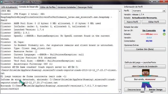 error de minecraft ayuda смотреть онлайн