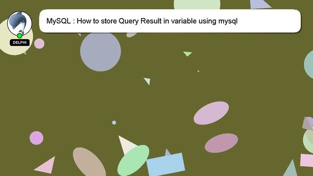 MySQL : How to store Query Result in variable using mysql смотреть онлайн