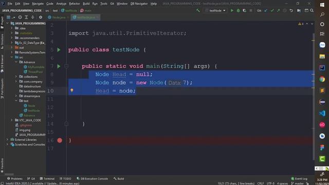 Lesson 03: Insert a node at beginning for Linked List in Java! смотреть онлайн